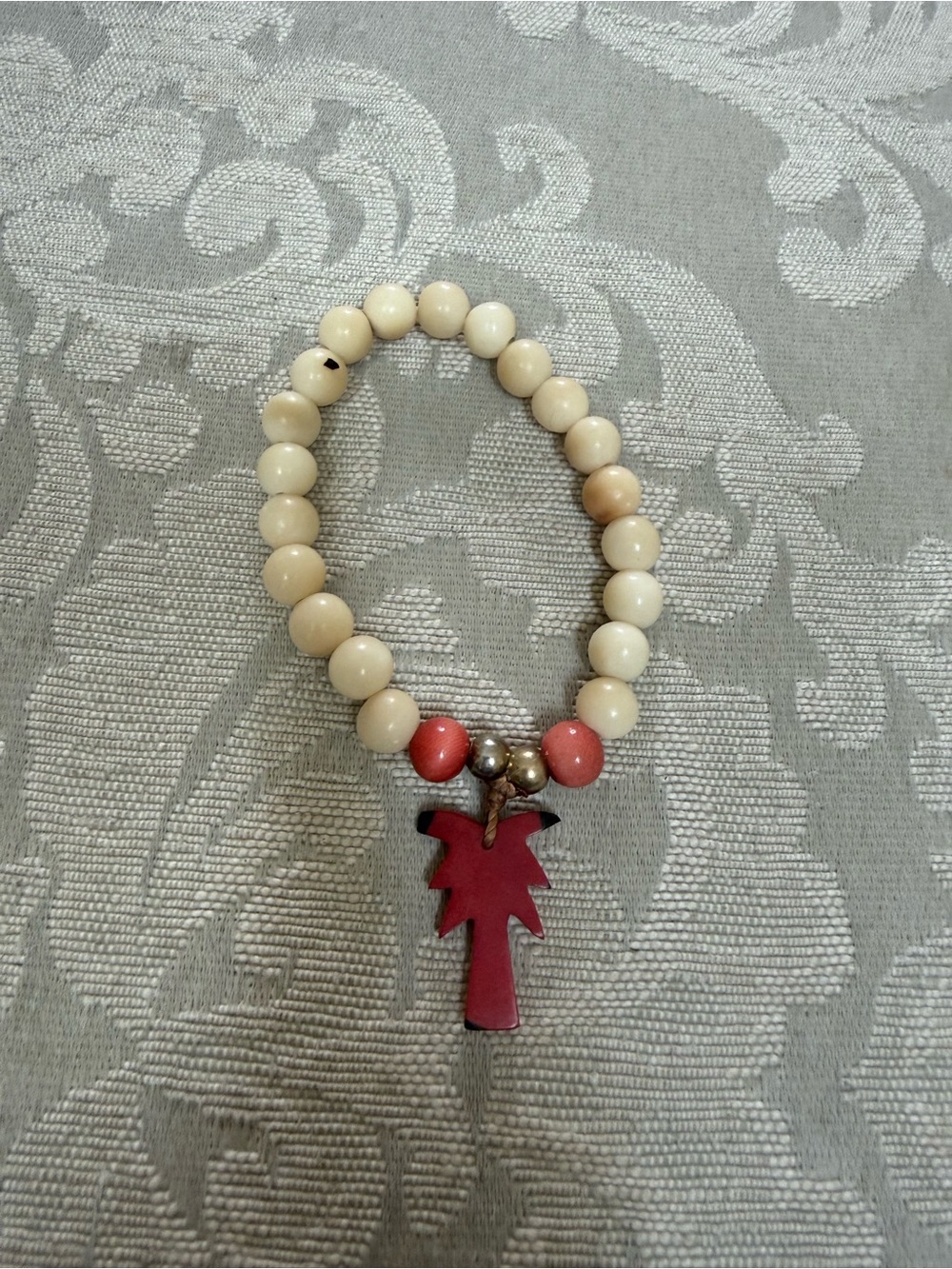 Tagua Beaded Bracelet with Palm Tree - Picture 7 of 7